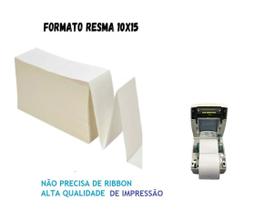500 Etiquetas 10x15 Cm Térmica Serrilha E-commerce Resma