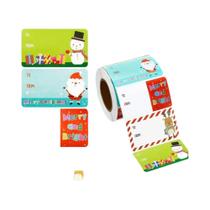 500 Etiquetas Adesivas De Natal Para Presentes, Rótulos De Nome Para Papel De Presente, Festival De