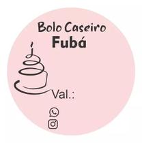 500 Etiquetas Personalizada 40x40mm Para Bolo Pães E Doces - Etiquetas Express