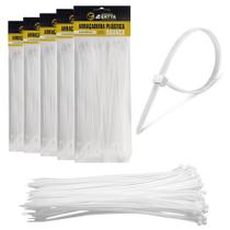 500 Fita Herman Cinta Plástica 3.6x150mm Abraçadeiras de Nylon Branco