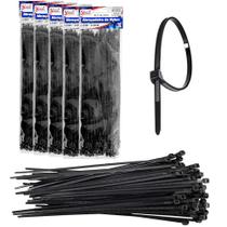 500 Fita Herman Cinta Plástica 3.6x250mm Fita Abraçadeira de Nylon