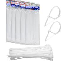 500 Fita Lacre de Nylon 4.8x300mm Cinta Plástica Hellerman 30cm Branco 500 Fita Lacre de Nylon 4.8x300mm Cinta Plástica Hellerman 30cm Branco