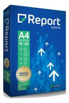 500 Folhas De Papel Sulfite A4 75g Report 21x29,7cm p/ Impressão, Trabalhos Escolares, Escritorio...