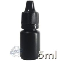 500 Frasco Plástico 5ml Conta Gotas Preto - Ref 14730 - EDDICOQUI EMBALAGENS