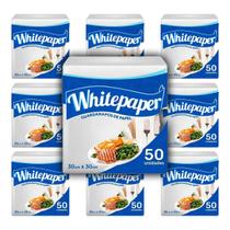 500 Guardanapos de Papel 30x30 Folha Simples White Paper