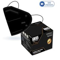 500 Máscaras KN95 Premium Descartáveis Preta WWDoll 500 Máscaras KN95 Premium Descartáveis Preta WWDoll