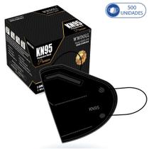 500 Máscaras KN95 Premium Preta Descartáveis WWDoll Cinco Camadas 95% de Eficiência Clip Nasal 500 Máscaras KN95 Premium Preta Descartáveis WWDoll Cinco Camadas 95% de Eficiência Clip Nasal