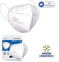 500 Máscaras Respiratórias KN95 PFF2 WWDoll 5 Camadas Branca