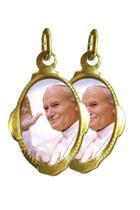 500 Medalha São João Paulo II - 1X2 cm - Santinhos do Brasil