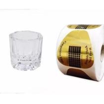 500 Moldes Adesivos Coração Pote Copo Dappen Vidro