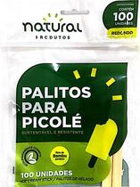 500 Palito de Picolé Artesanato de Bambu