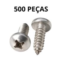 500 Parafusos Auto Atarraxante Panela Philips 4,8x32 Inox 500 Parafusos Auto Atarraxante Panela Philips 4,8x32 Inox