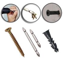 500 Parafusos Phillips C/bucha 6mm Anel- total 1000 Unidades