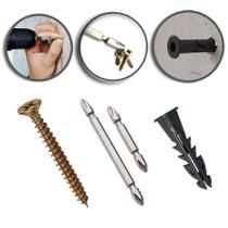 500 Parafusos Phillips C/bucha 6mm Anel- total 1000 Unidades