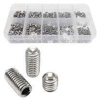 500 parafusos rosca soquete sem cabeça allen m2.5 a m4 inox 500 parafusos rosca soquete sem cabeça allen m2.5 a m4 inox
