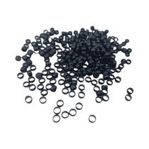500 peças 4.0mm contas nano de cobre sem silicone para extensões de cabelo micro link anéis contas