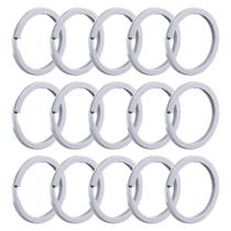 500 Peças De Argola Italiana Branca 28mm Resistente Para Chaveiros Chave 500 Peças De Argola Italiana Branca 28mm Resistente Para Chaveiros Chave