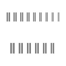 500 Peças De Conectores De Tubo De Cobre Com Crimpagem Simples Para Linhas De Pesca E Estralhos