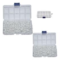 500 Perola Abs Inteira 8mm C/furo Com Caixa Cor Branco 500 Perola Abs Inteira 8mm C/furo Com Caixa Cor Branco