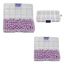 500 Perola Abs Inteira 8mm C/furo Com Caixa Cor Lilás 211 500 Perola Abs Inteira 8mm C/furo Com Caixa Cor Lilás 211