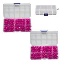 500 Perola Abs Inteira 8mm C/furo Com Caixa Cor Pink230 500 Perola Abs Inteira 8mm C/furo Com Caixa Cor Pink230