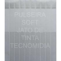 500 Pulseiras cor prata Soft impressão jato de tinta, cera ou silk