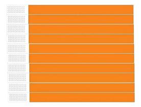 500 Pulseiras De Identificação Lisas Festas Even Laranja