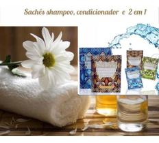 500 Sachê 10Ml 2 Em 1 Shampoo Condicionador Floral Pousada