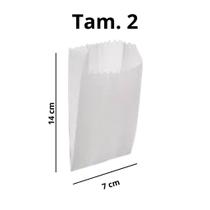 500 Saco de Papel Branco Mono Embalagem de Pipoca, Bijuteria, Batata Frita