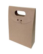 500 - Sacola Alfajor/Trufas - C 13,5 x A 24 x L 8,0 cm - Kraft Liso