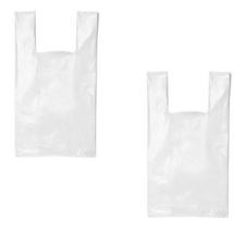 500 Sacolas Plasticas 40X50 Branca Reciclada Kit Oferta