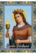 500 Santinho de Santa Bárbara (oração no verso) - 7x10 cm