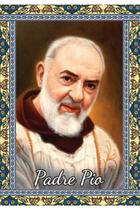 500 Santinho Santo Padre Pio (oração no verso) - 7x10 cm