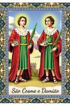 500 Santinho São Cosme e Damião (oração no verso) - 7x10 cm 500 Santinho São Cosme e Damião (oração no verso) - 7x10 cm