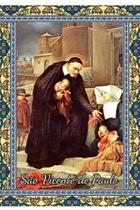 500 Santinho São Vicente de Paulo (oração no verso) - 7x10 cm