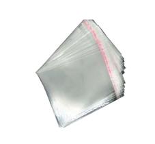500 unid Saco Plástico Adesivado Transparente para Box de CD 500 unid Saco Plástico Adesivado Transparente para Box de CD
