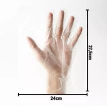500 unidades de luvas plasticas descartaveis sem creme para manicure