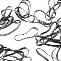 500 Unidades Elásticos Pretos Pequenos De Silicone Para Cabelo