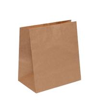 500 Unidades Sacos de papel Kraft para Delivery e Mercado Compras tamanho Grande 34x31 cm Cromus