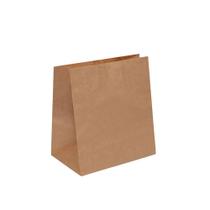 500 Unidades Sacos de papel Kraft para Delivery e Mercado Compras tamanho Médio 28,5x24 cm - Cromus