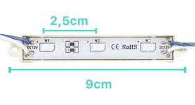 500 X Módulos 5050 Led Smd 3 Led Ip65 Prova D'agua 12volts