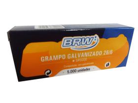 5000 Grampo Galvanizado Para Grampeador 26/6 Bacchi (1Cx)