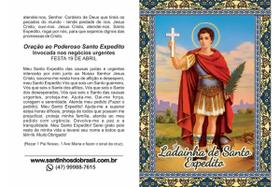 5000 Santinho Ladainha de Santo Expedito - 10x14 cm