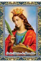 5000 Santinho Santa Catarina de Alexandria (oração no verso) - 7x10 cm