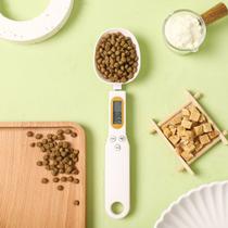 500g/0.1g eletrônico cozinha escala digital colher de medição com display lcd eletrônico colher de café peso volume pesa - 4IRMAOS