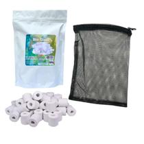 500g Bio Glass e Bolsa Com Ziper para Aquario Filtro Peixe - SKWr 500g Bio Glass e Bolsa Com Ziper para Aquario Filtro Peixe - SKWr