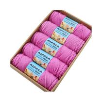 500g De Fio De Alpaca, 5 Meadas De Lã Grossa Para Tricô Manual, Material DIY Para Suéteres, Casacos,