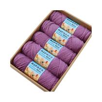500g De Fio De Alpaca, 5 Meadas De Lã Grossa Para Tricô Manual, Material DIY Para Suéteres, Casacos,