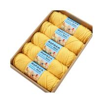 500g De Fio De Alpaca, 5 Meadas De Lã Grossa Para Tricô Manual, Material DIY Para Suéteres, Casacos,