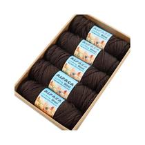 500g De Fio De Alpaca, 5 Meadas De Lã Grossa Para Tricô Manual, Material DIY Para Suéteres, Casacos,
